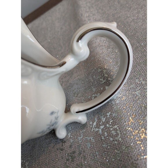 Johann Haviland Bavaria Creamer Germany Fine China Blue Garland Floral Pitcher - Picture 5 of 12